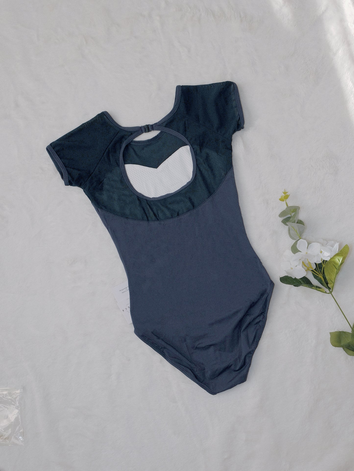 Open Back Dance Leotard (Subtle Charm 23n0002) Midnight Blue