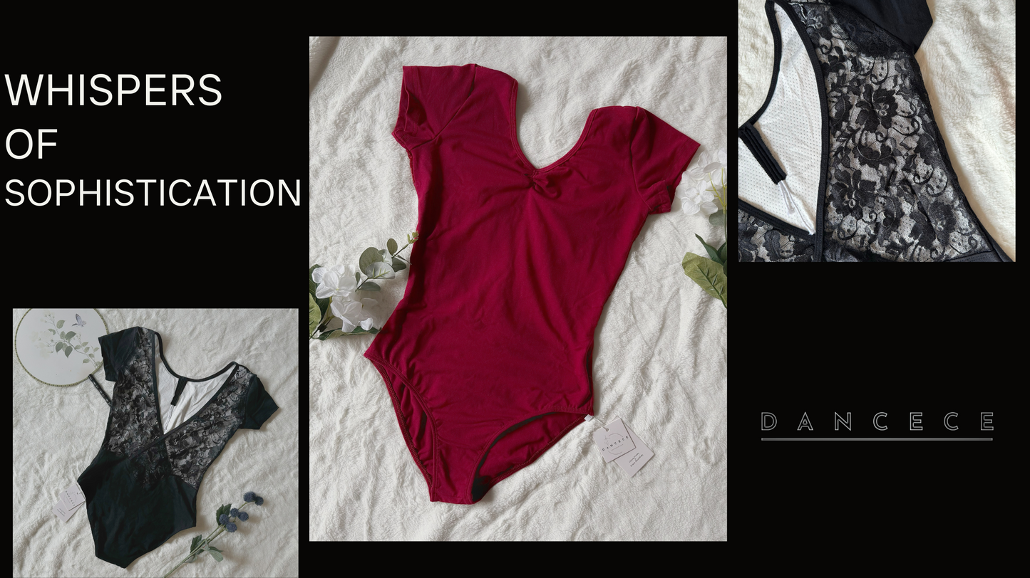 Lace Dance Leotard(WS 23n001)Wine Red