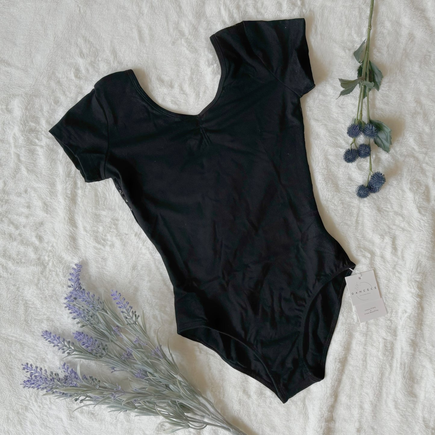 Lace Dance Leotard Midnight Black